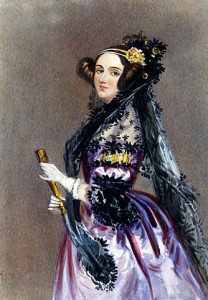 Ada Lovelace from Wikipedia (http://en.wikipedia.org/wiki/File:Ada_Lovelace_portrait.jpg)